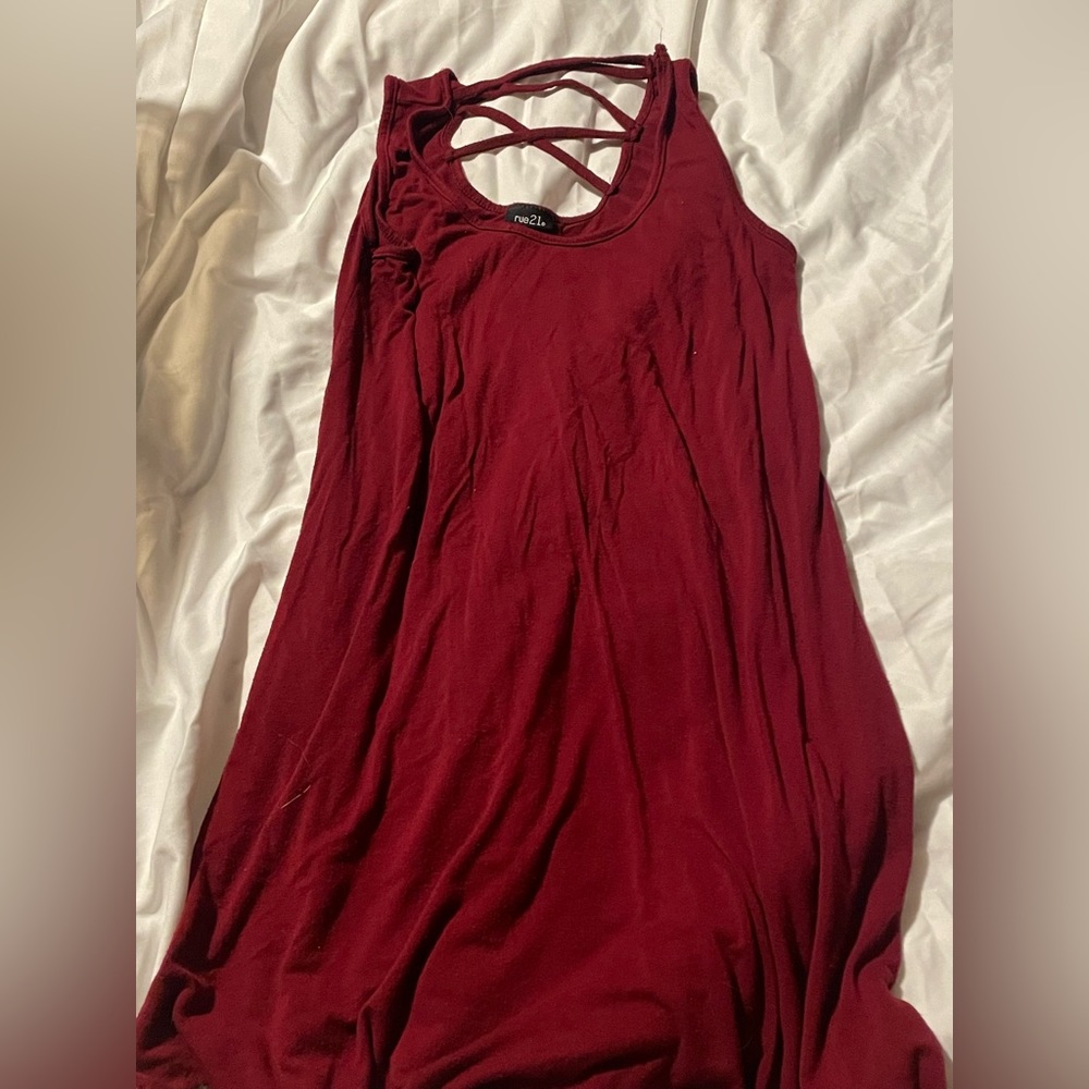 Rue 21 maroon dress size medium
